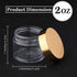 SATINIOR 6 Pack 2 oz Plastic Jars Containers with Lids Wide-mouth Refillable Leakproof Reusable Round Empty Jars for Travel Cosmetic Dry Food Spic...